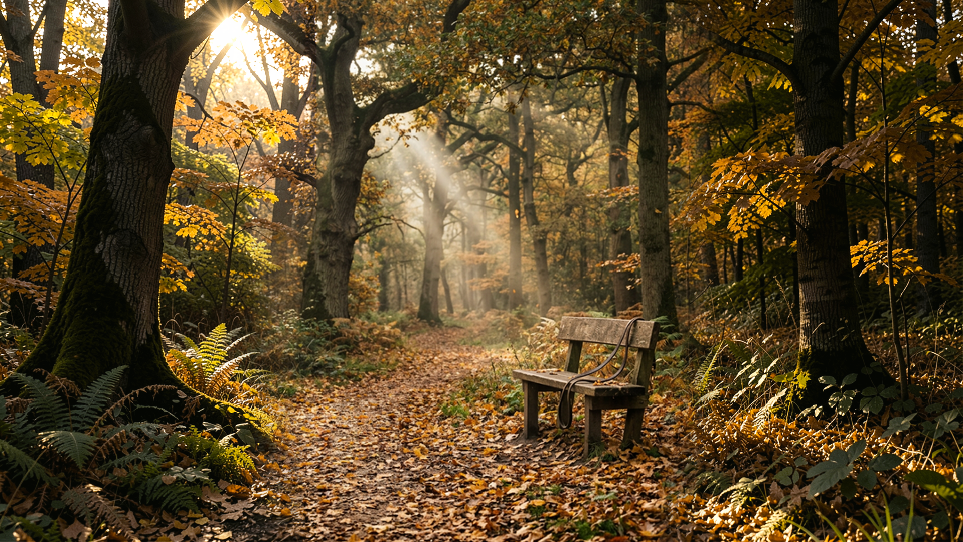 A serene forest pathway